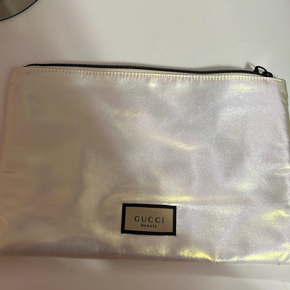 Authentic Gucci Iridescent Pouch Toiletry Cosmetic or makeup bag